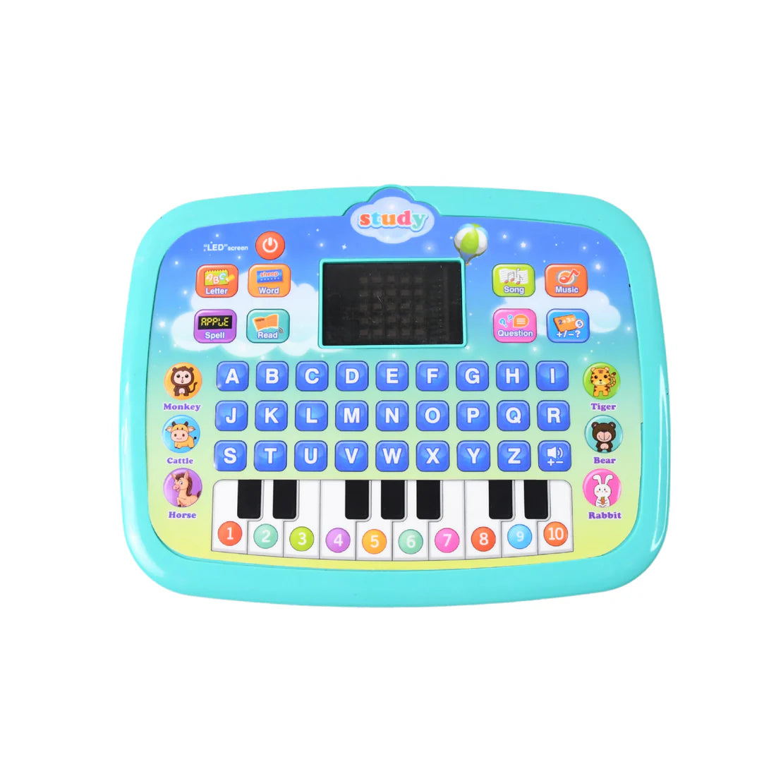 Learning Educational Computer Kids Piano Laptop With Led Screen Music