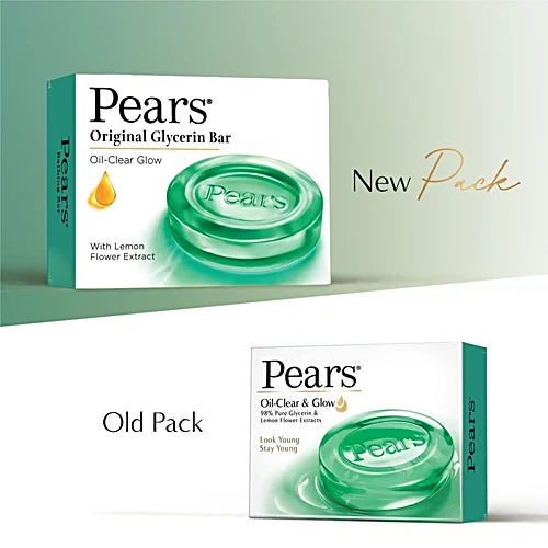 Pears Oil Clear Glow Soap Bar, 75 g