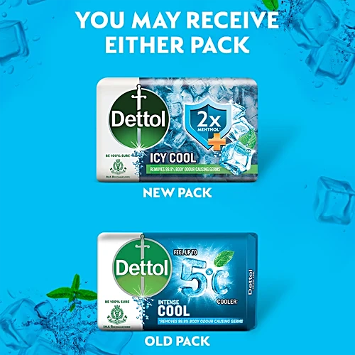 Dettol Icy Cool Soap, 45 g