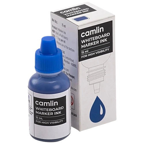 Camlin Whiteboard Marker Ink - For High Visibility, Blue, 15 ml