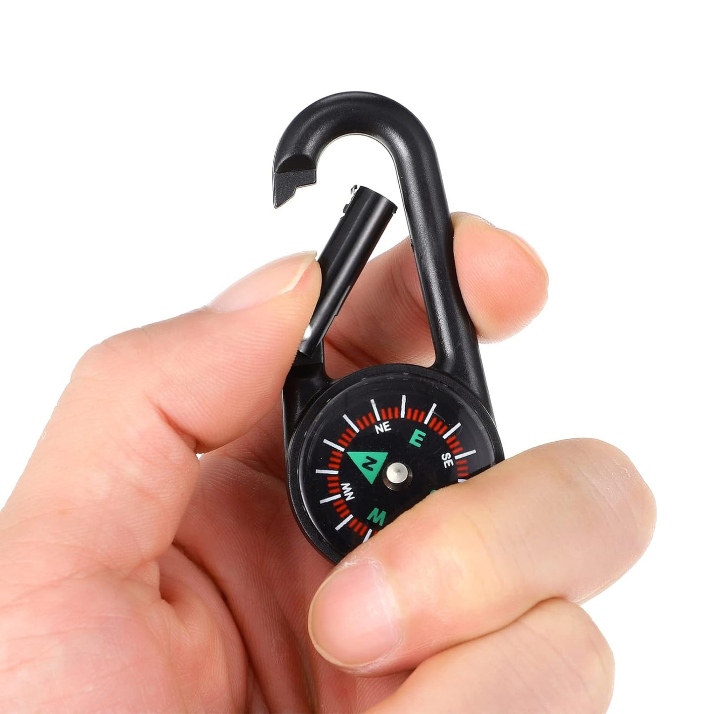Clip Snap Hook Mini Compass (1 Pc (1 Pc Mix Design)
