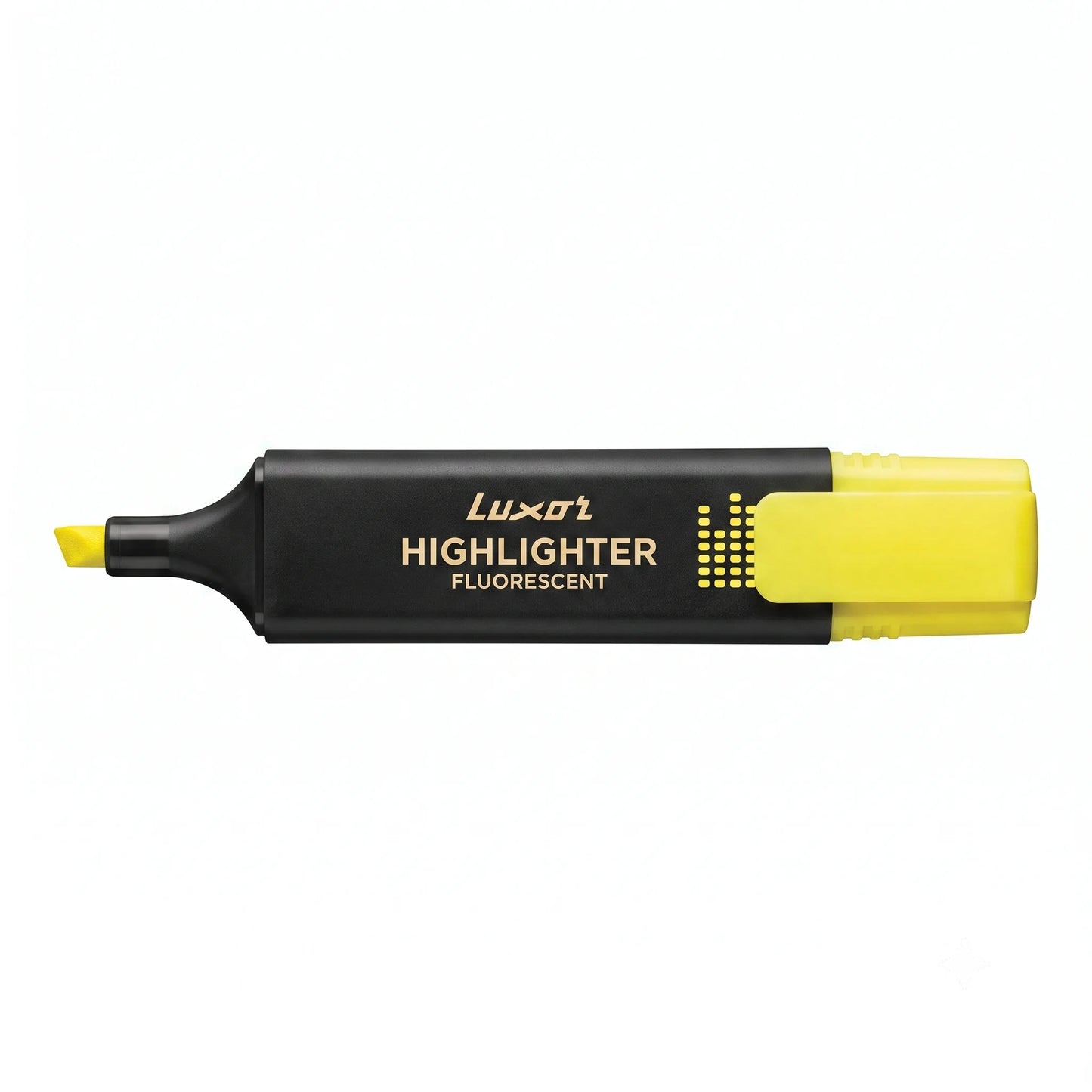 Luxor Highlighter Fluorescent, 10 Units, Yellow