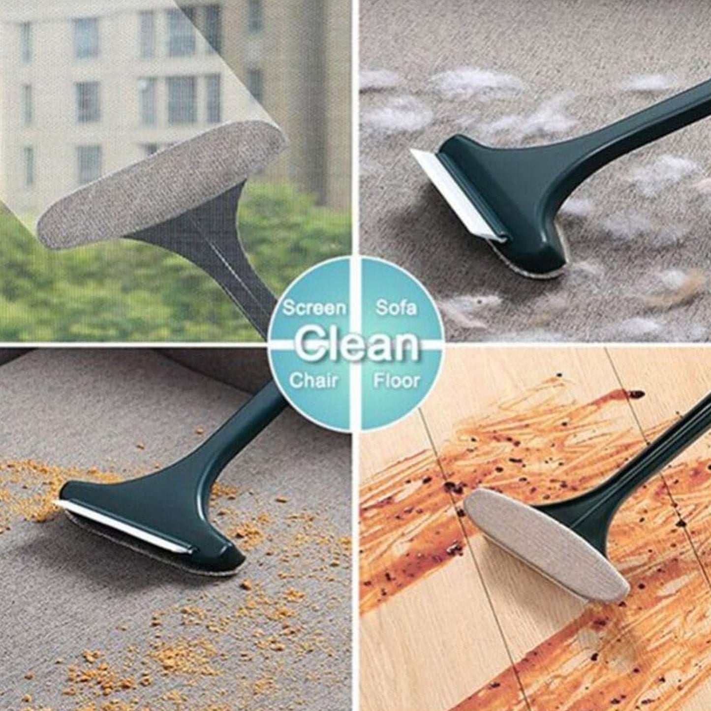 Brush 2 In 1 Mesh Cleaning Brush Wiper With Extended Handle Window Cleaning Brush Net Cleanermagic Window Cleaner Brush Window Mesh Cleaner (1 Pc)