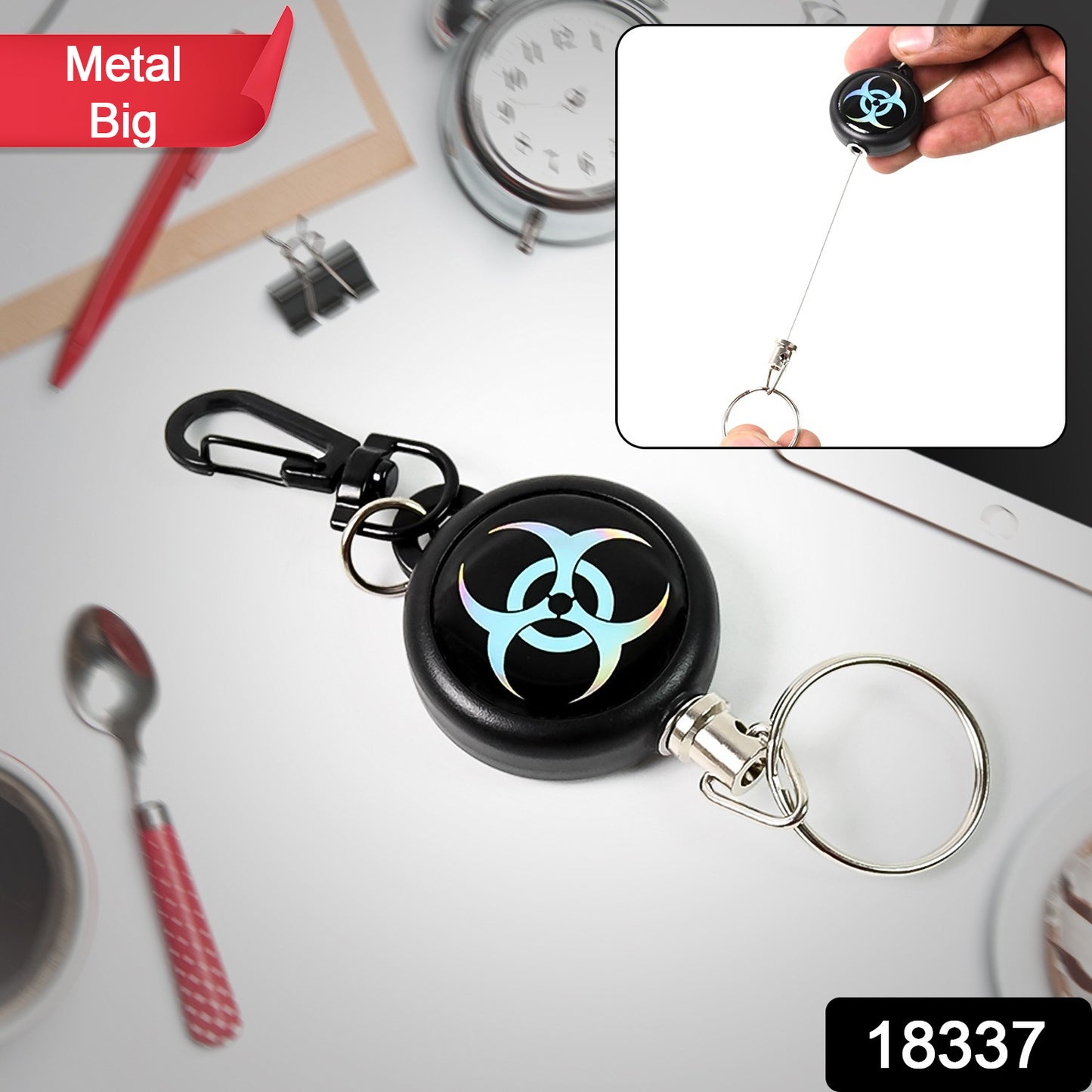 Safety Anti-lost Retractable Key Chain (1 Pc Big)
