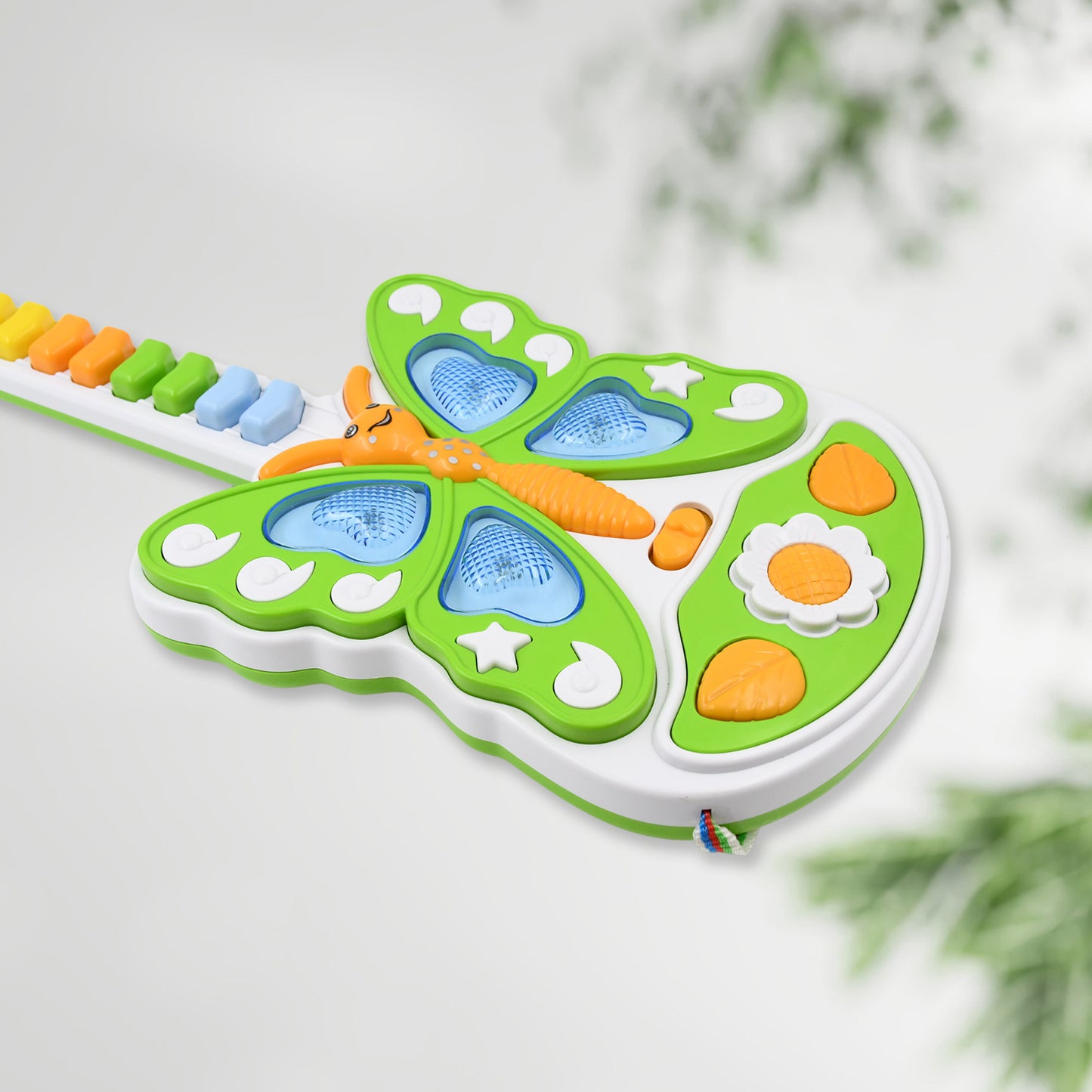 Butterfly Guitar Toy With Light And Music Toy (1 Pc Battery Not Included)