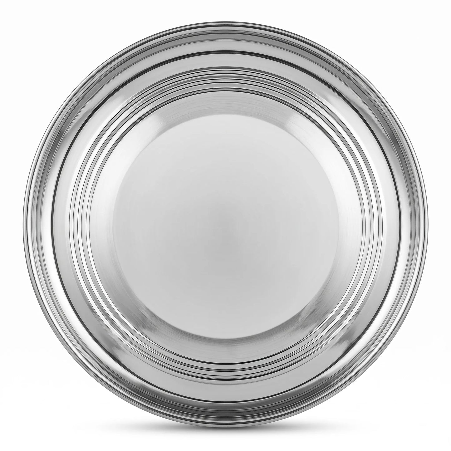 Premium Tree Design Stainless Steel Dinner Plate (Thali), 1 pc