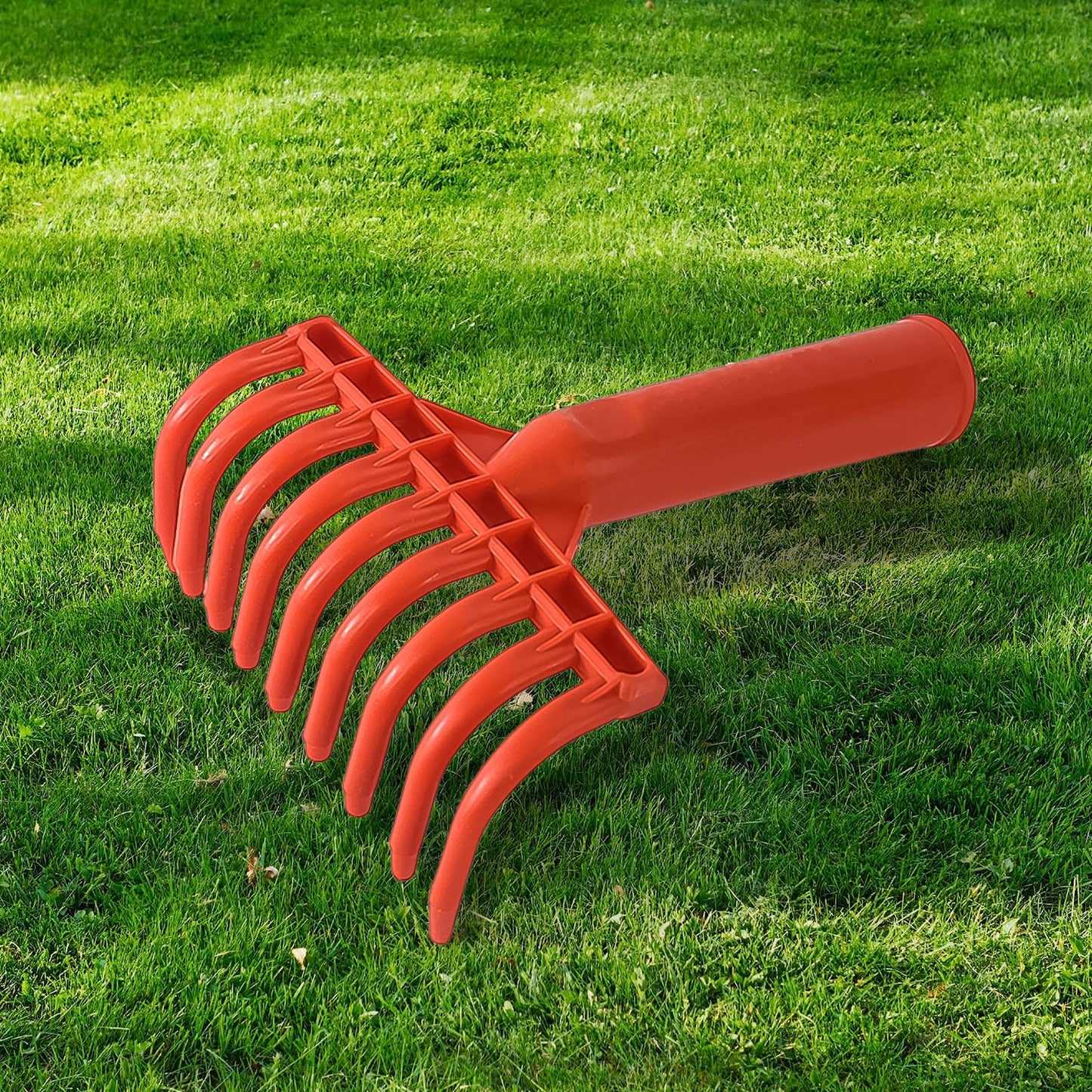 Heavy Duty Plastic Garden Hand Rake 9-tooth Cultivator Tool (1 Pc)