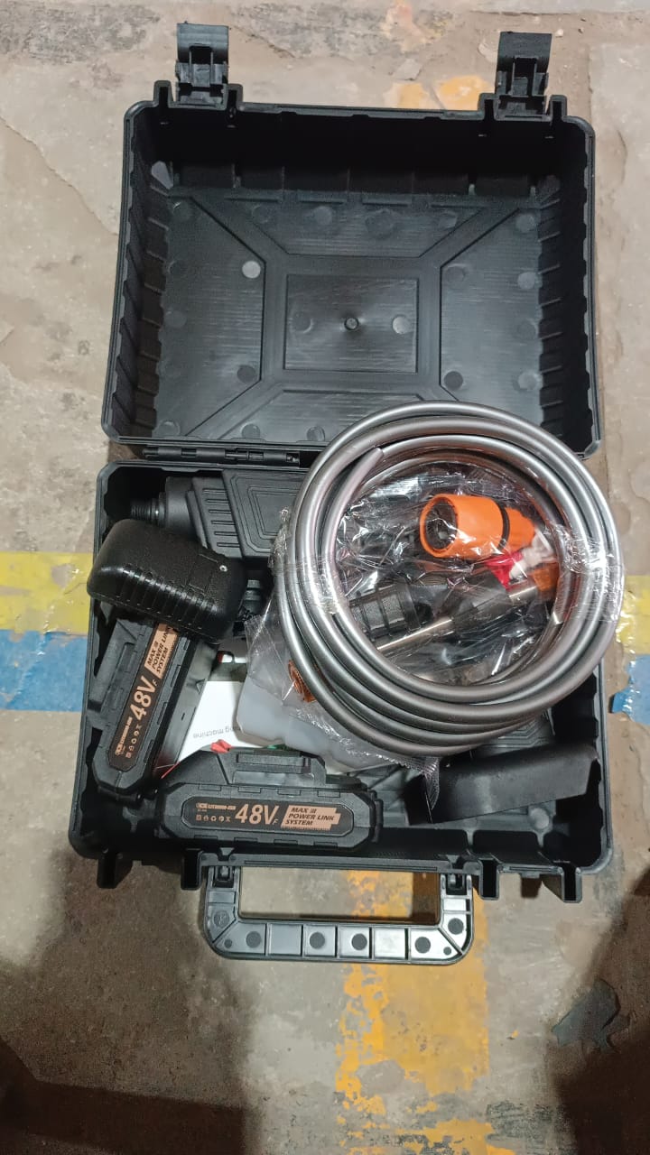 48v Double Battery Car Washer Gun With 12.6v Charger
