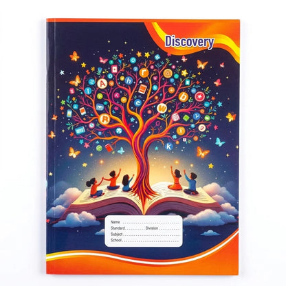 Discovery 3-in-1 Combined Practice Notebook / Copy for Kids - Hindi, English & Math, 164 Pages