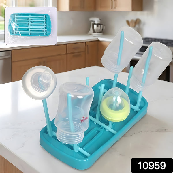 Baby Feeding Bottle Drying Rack (1 Pc Set)