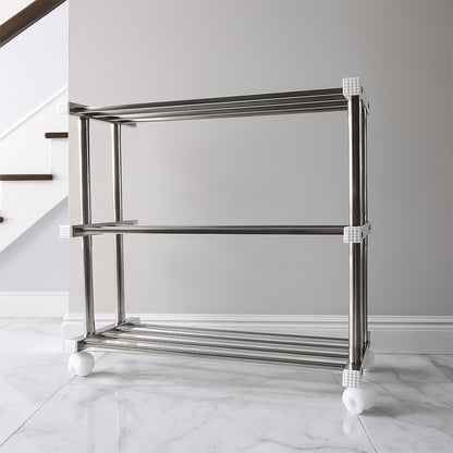 Supermom Stainless Steel Multipurpose Shoe  Storage Rack - (1 Pc)
