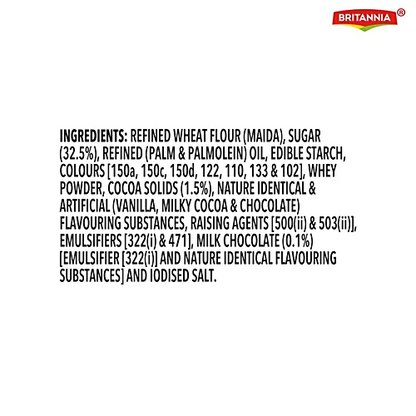 Britannia The Original Bourbon Creme Biscuit - With Chocolate, 50 g (Pack of 20)
