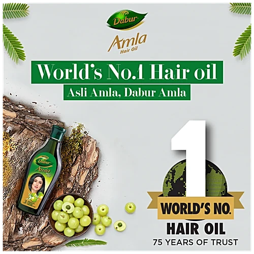 Dabur Amla Hair Oil - For Stronger, Longer & Thicker Hair, Rich In Vitamin C 90 ml + 46 ml(Free), 136 ml