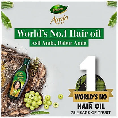 Dabur Amla Hair Oil - For Stronger, Longer & Thicker Hair, Rich In Vitamin C 90 ml + 46 ml(Free), 136 ml
