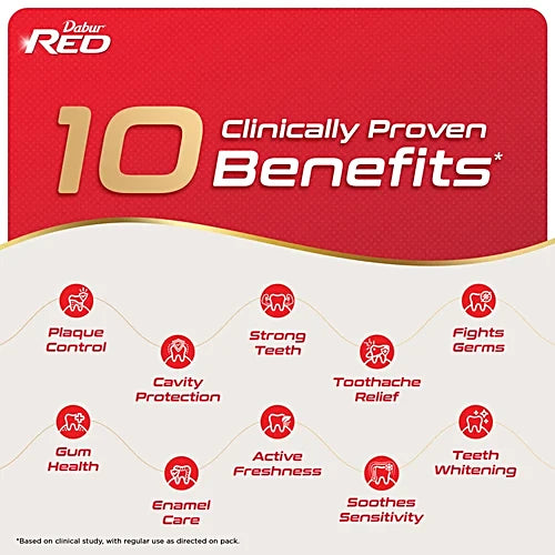 Dabur Red Ayurvedic Fluoride Free Toothpaste, 100 g