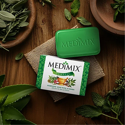 Medimix Ayurvedic 18 Herbs Ayurvedic Soap, 75 g Carton
