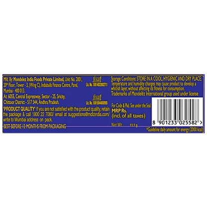 Cadbury Dairy Milk Chocolate Bar, 13.2 g