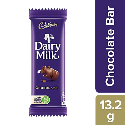 Cadbury Dairy Milk Chocolate Bar, 13.2 g