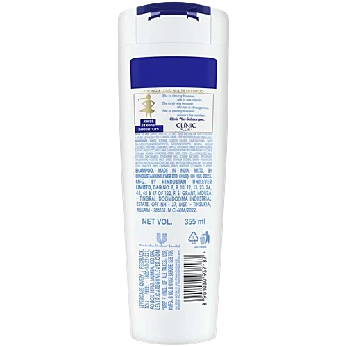 Clinic Plus Strong & Long Shampoo With Milk Proteins & Multivitamins, 355 ml