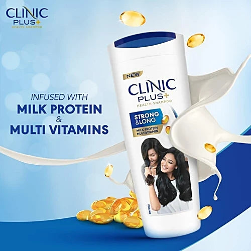 Clinic Plus Strong & Long Shampoo With Milk Proteins & Multivitamins, 355 ml
