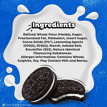 Cadbury Oreo Vanilla Flavour Creme Sandwich Biscuit, 41.75 g