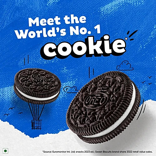 Cadbury Oreo Vanilla Flavour Creme Sandwich Biscuit, 41.75 g