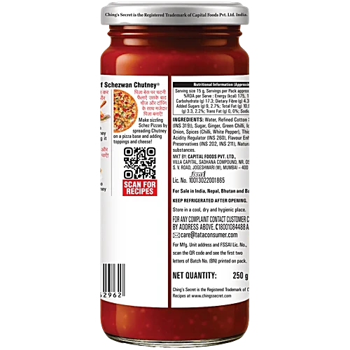 Ching's Secret Schezwan Chutney, 250 g
