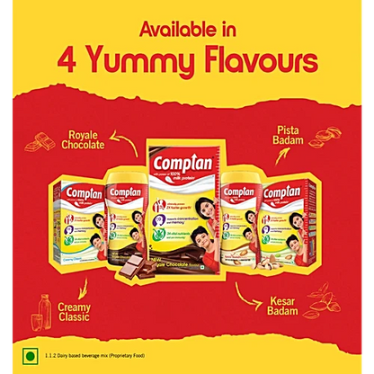 Complan Nutritional Drink Powder - Royale Chocolate, 500 g Carton