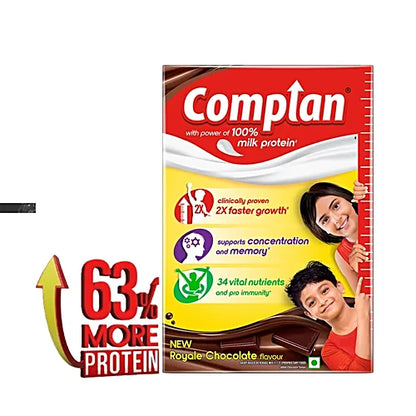 Complan Nutritional Drink Powder - Royale Chocolate, 500 g Carton
