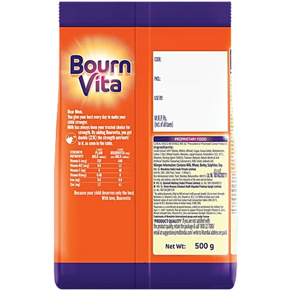 Bournvita Chocolate Nutrition Drink, 500 g Pouch