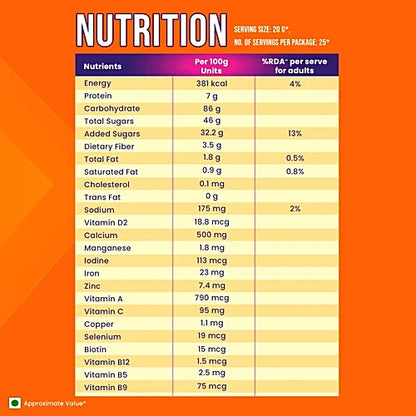 Bournvita Chocolate Nutrition Drink, 500 g Pouch