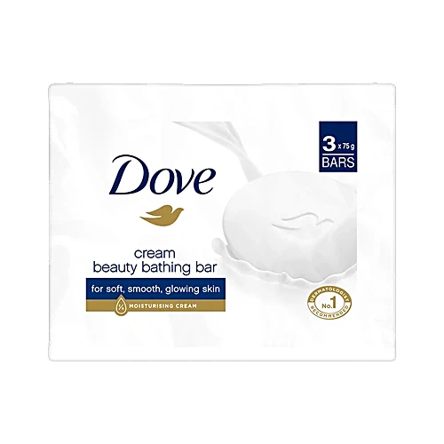 Dove Cream Bar Bathing Soap, 3x75 g