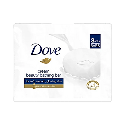 Dove Cream Bar Bathing Soap, 3x75 g