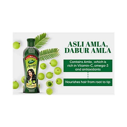 Dabur Dabur Amla Hair Oil | For Stronger, Longer & Thicker Hair, 90 ml Oil