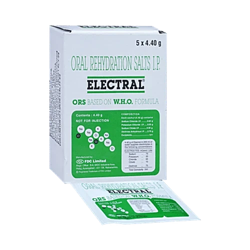 Electral Powder | ORS for Replenishing Body Fluids & Electrolytes | For Stomach Care, 4.4 gm
