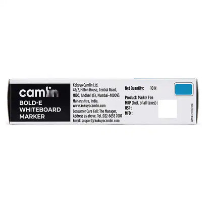 Camlin Bold-E White Board Marker, 10 Units, Blue