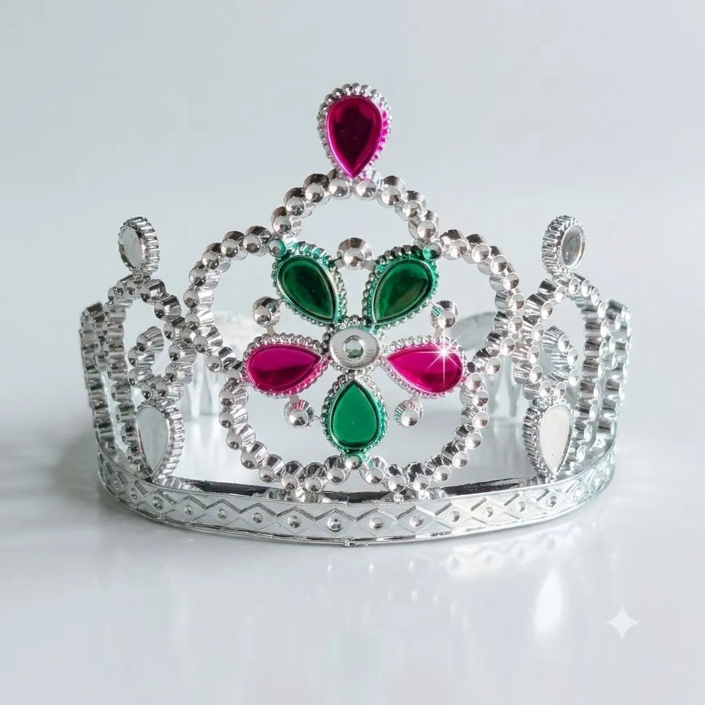 Kids Princess Crown Tiara for Girls, Silver