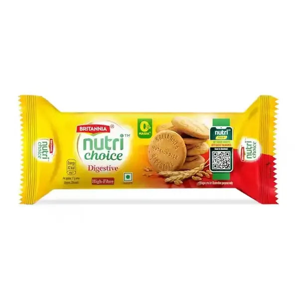 Britannia Nutri Choice Digestive High Fibre Biscuits, 192 g