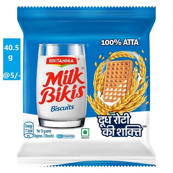 Britannia Milk Bikis Biscuits, 40.5 g