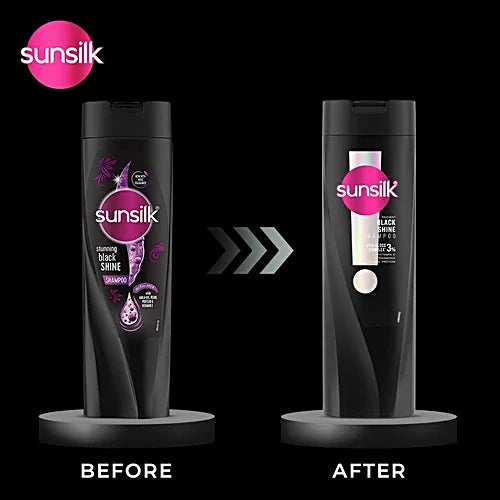 Sunsilk Radiant Black Shine Shampoo, 350 ml