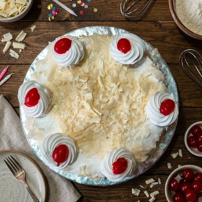 White Forest Birthday Cake, 1 Pound