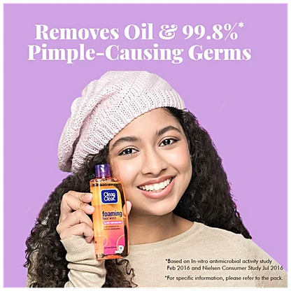 Clean & Clear Foaming Face Wash - Oil-Free, 50 ml