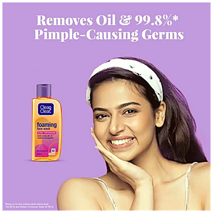 Clean & Clear Foaming Face Wash - Oil-Free, 50 ml