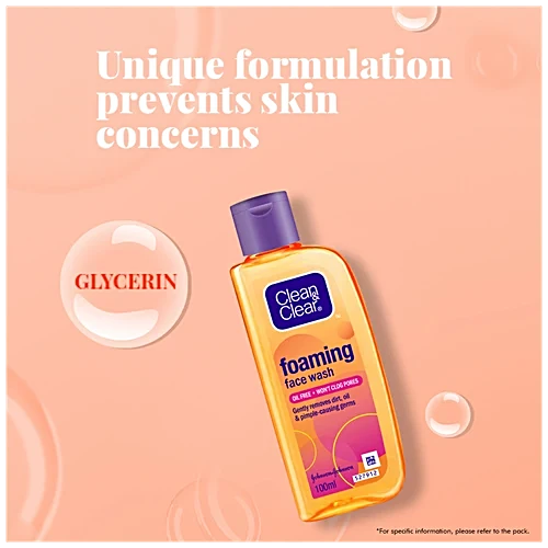 Clean & Clear Foaming Face Wash - Oil-Free, 100 ml