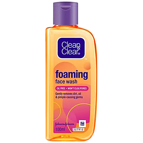 Clean & Clear Foaming Face Wash - Oil-Free, 100 ml