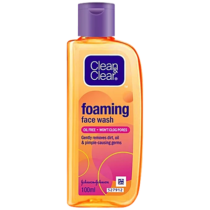 Clean & Clear Foaming Face Wash - Oil-Free, 100 ml