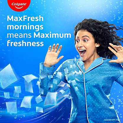 Colgate MaxFresh Toothpaste - Peppermint Ice, 70g + 11g