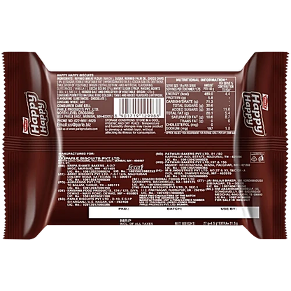 Parle Happy Happy Choco-Chip Cookies, 31.5g