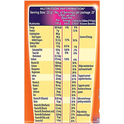 Bournvita Chocolate Nutrition Drink, 500 g Bottle