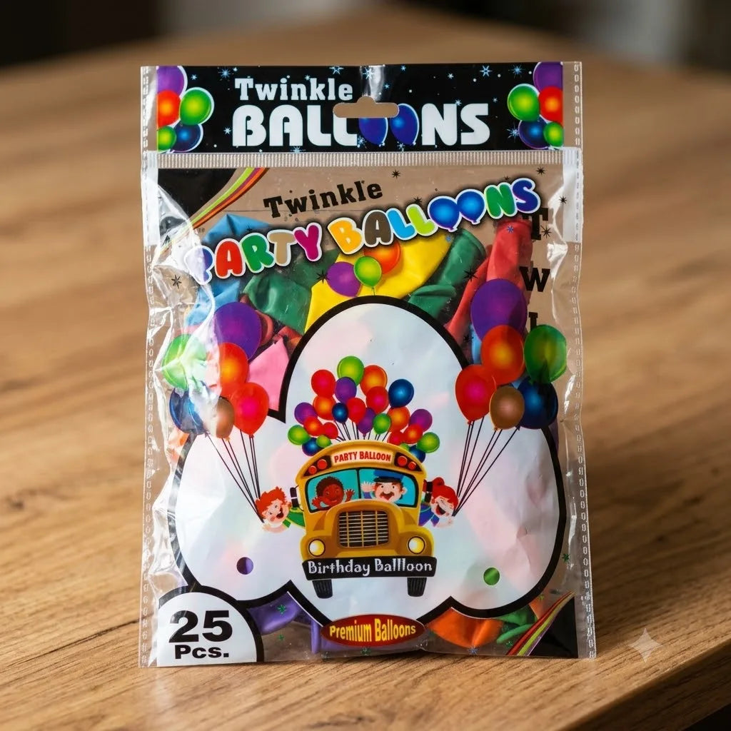 Party Balloons Multicolour, 25 pcs